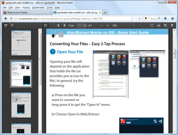 Enable Create PDF extension for Mozilla Firefox, Adobe Acrobat