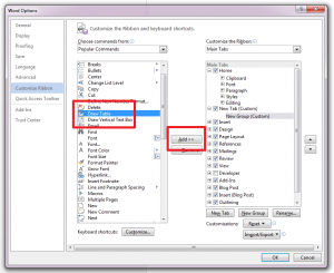 How to Create Your Own Customized Tab In Microsoft Word 2013