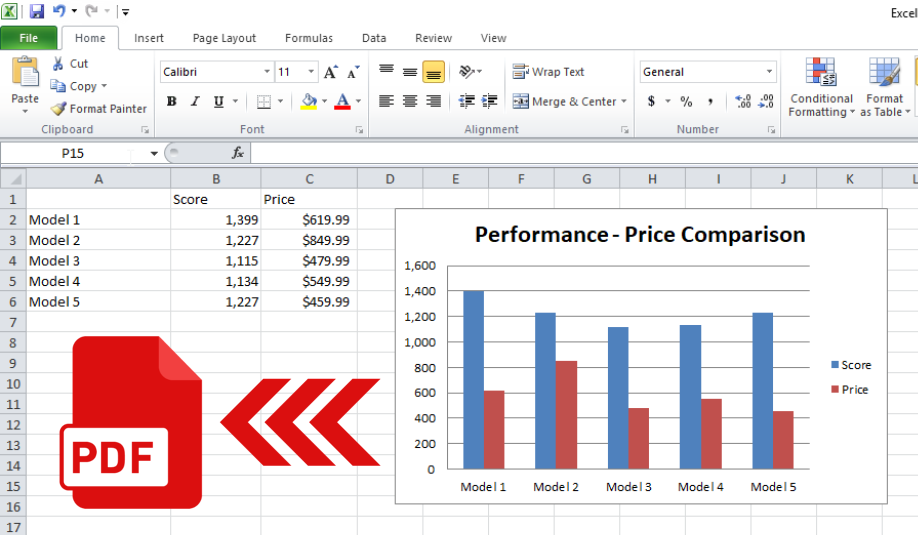 how to save microsoft excel chart or charts pdf vertical text labels graph using points